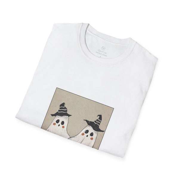 Cute Ghostie Twins Unisex Softstyle T-Shirt