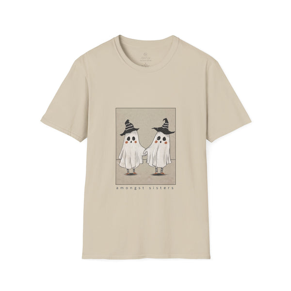 Cute Ghostie Twins Unisex Softstyle T-Shirt