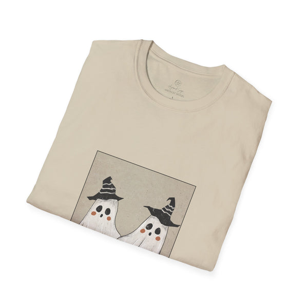 Cute Ghostie Twins Unisex Softstyle T-Shirt