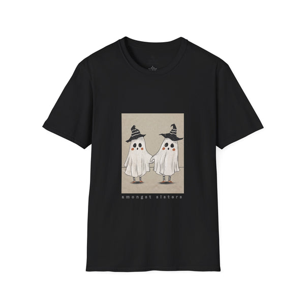 Cute Ghostie Twins Unisex Softstyle T-Shirt