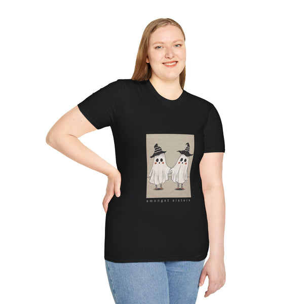 Cute Ghostie Twins Unisex Softstyle T-Shirt