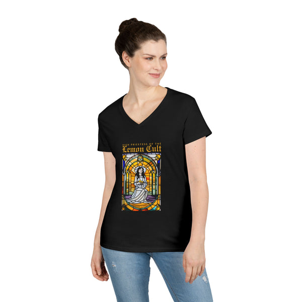 High Priestess of the Lemon Cult V‑Neck T-Shirt