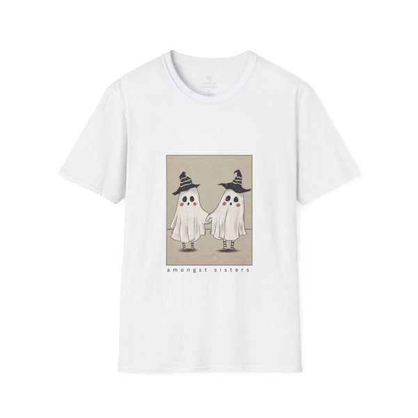 Cute Ghostie Twins Unisex Softstyle T-Shirt