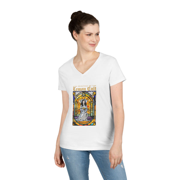 High Priestess of the Lemon Cult V‑Neck T-Shirt