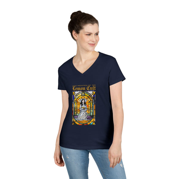 High Priestess of the Lemon Cult V‑Neck T-Shirt