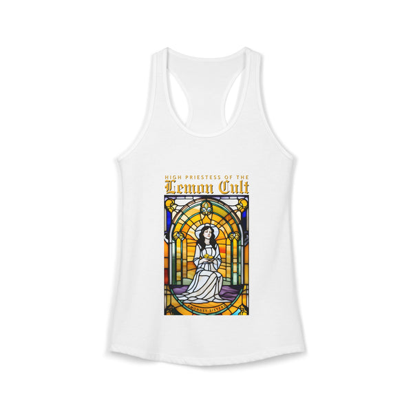 High Priestess of the Lemon Cult Racerback Tank Top