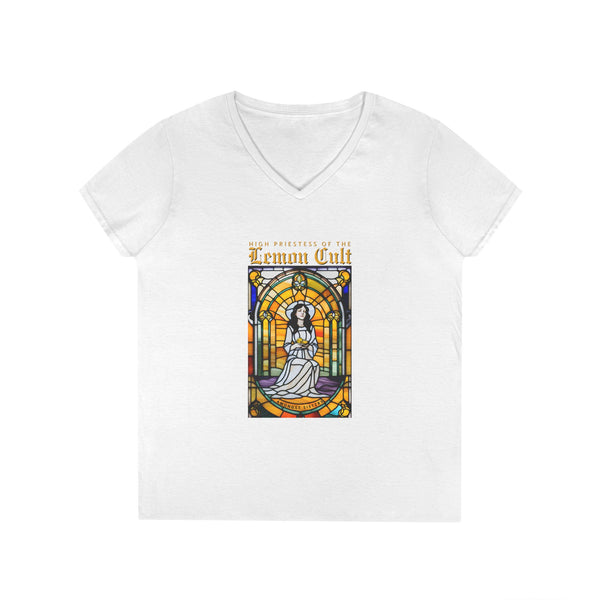 High Priestess of the Lemon Cult V‑Neck T-Shirt