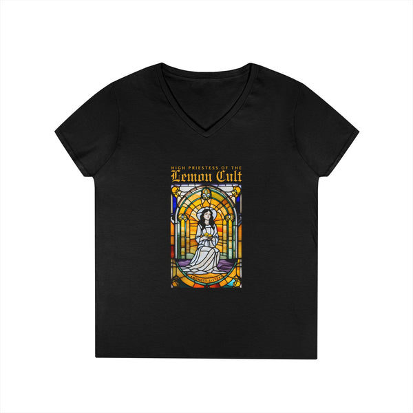 High Priestess of the Lemon Cult V‑Neck T-Shirt