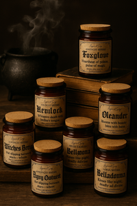The Witches Poisons Collection - 100gm Soy Wax Candles
