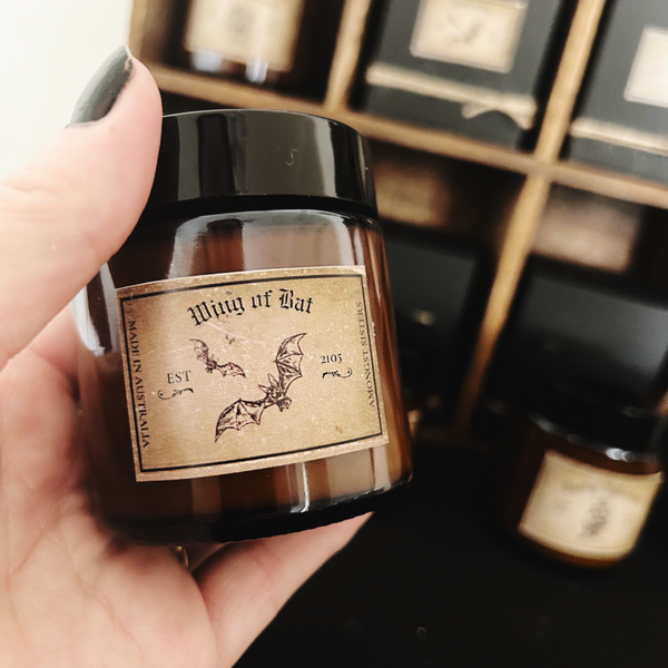 "Wing of Bat" Apothecary Candle