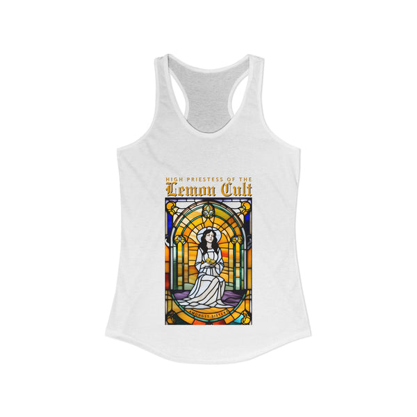 High Priestess of the Lemon Cult Racerback Tank Top