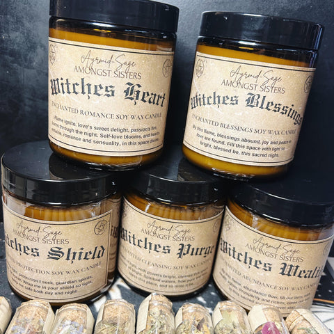 "The Witches" Collection - 220gm Soy Wax Candles
