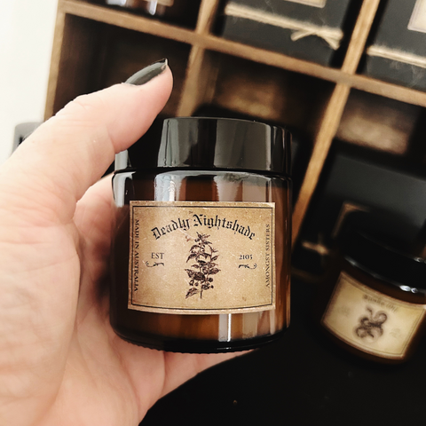 "Deadly Nightshade" Apothecary Candle