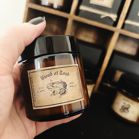 "Blood of Toad" Apothecary Candle