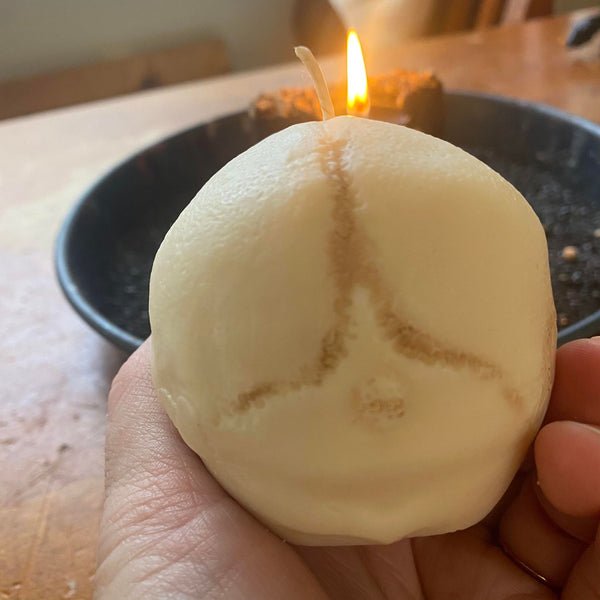 Realistic Skull Candle